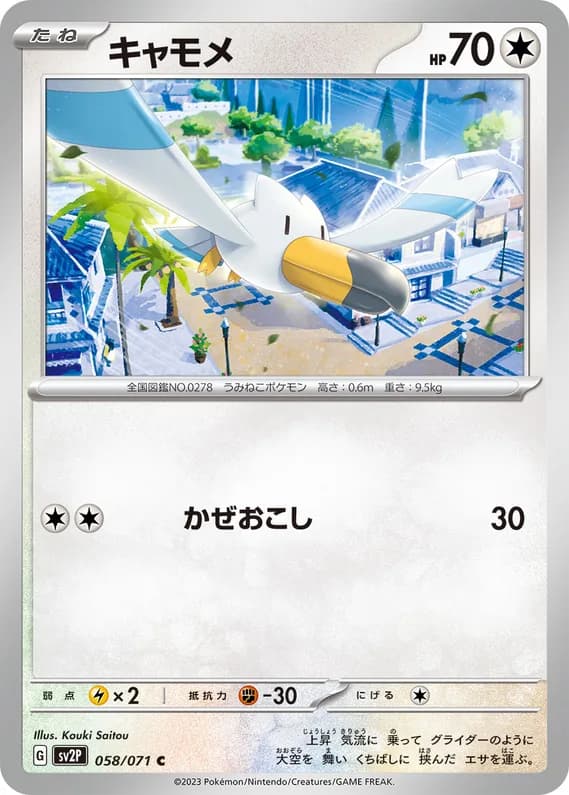 Snow Hazard 58 card front (Wingull)