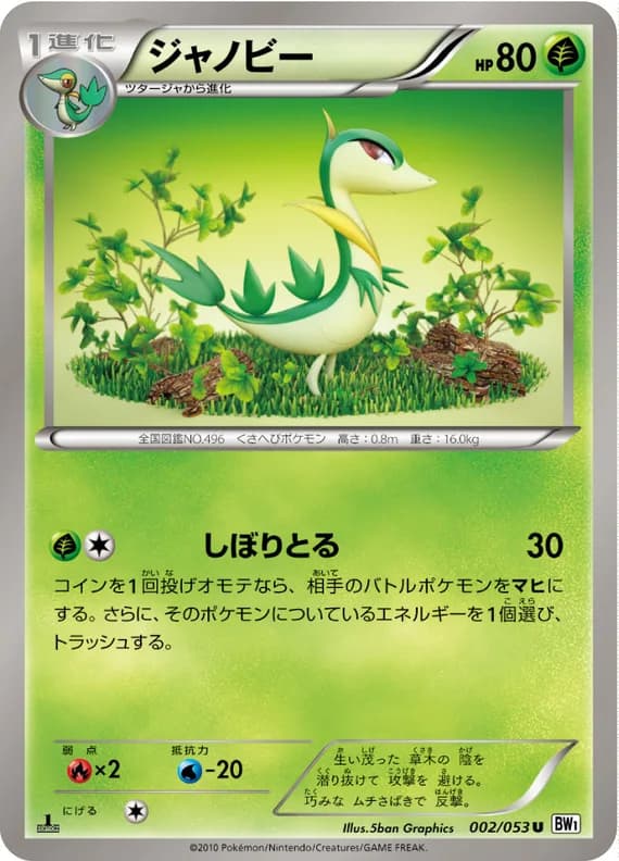 White Collection 2 card front (Servine)
