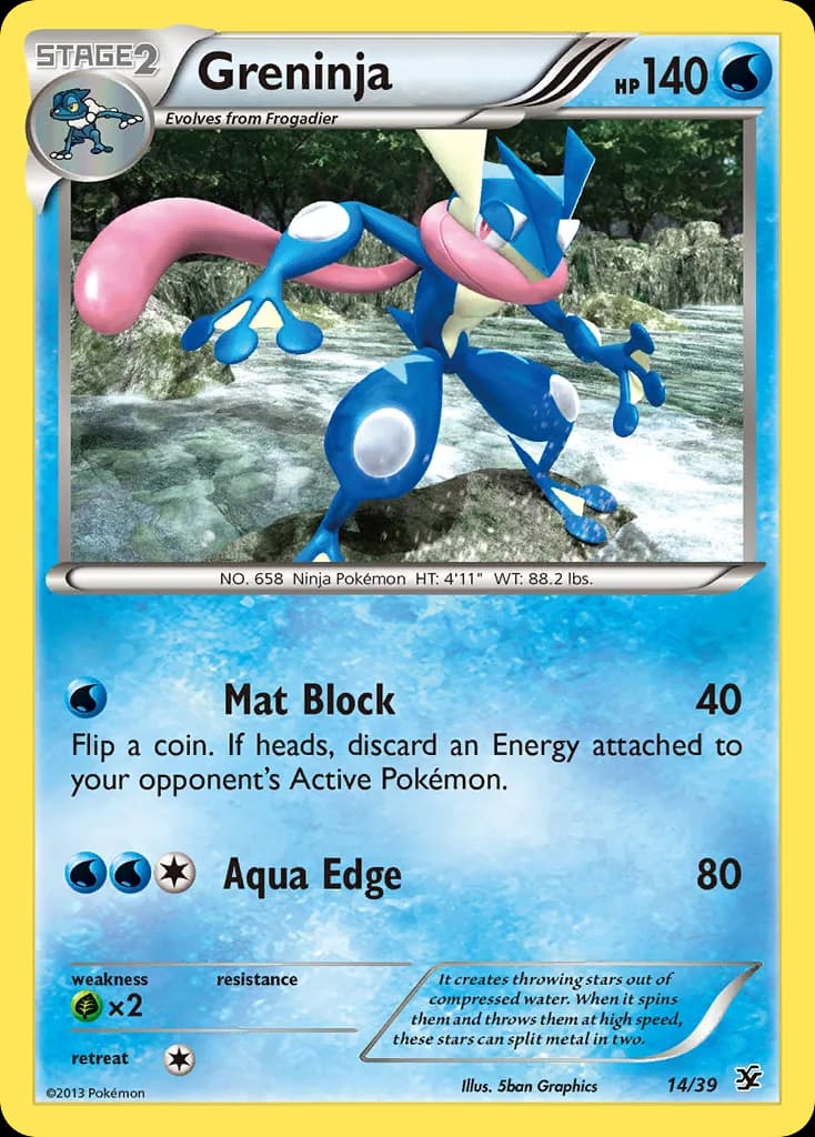 Greninja card front, Kalos Starter Set 14/39
