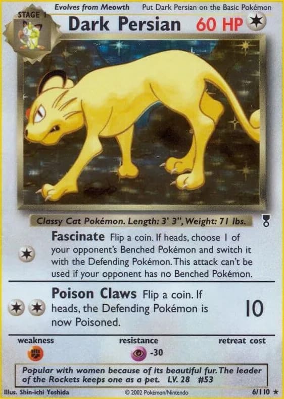 Dark Persian card front, Legendary Collection 6/110
