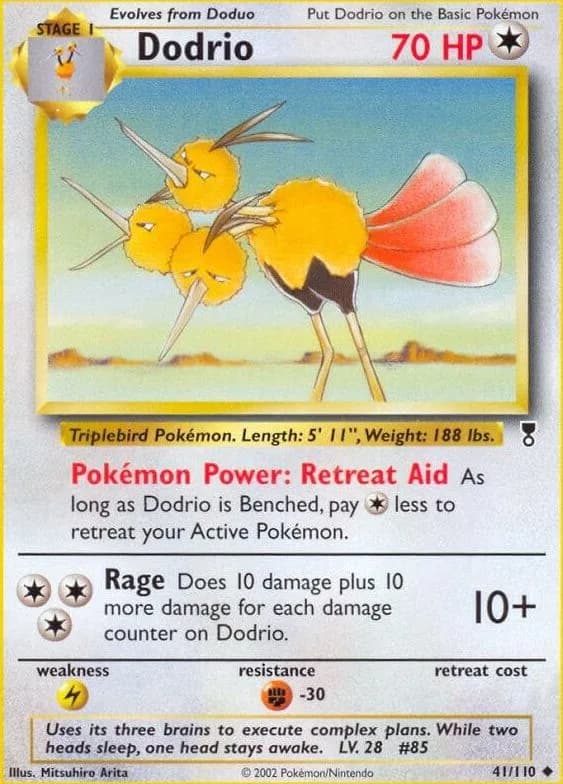 Dodrio card front, Legendary Collection 41/110