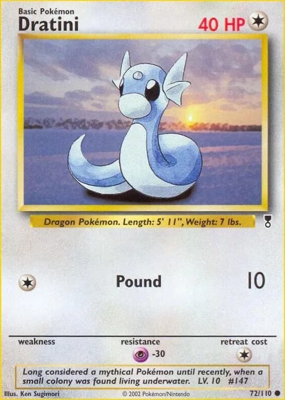 Dratini card front, Legendary Collection 72/110