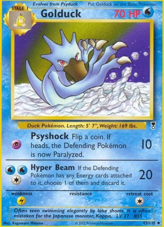 Golduck card front, Legendary Collection 43/110