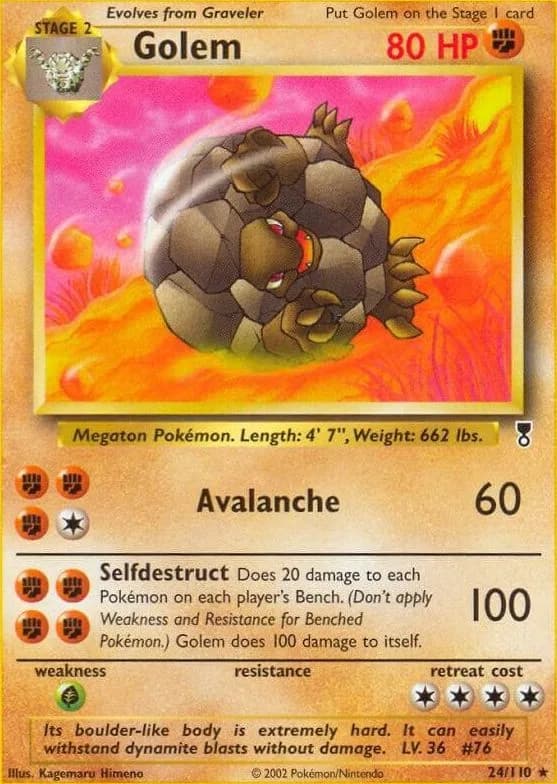 Golem card front, Legendary Collection 24/110