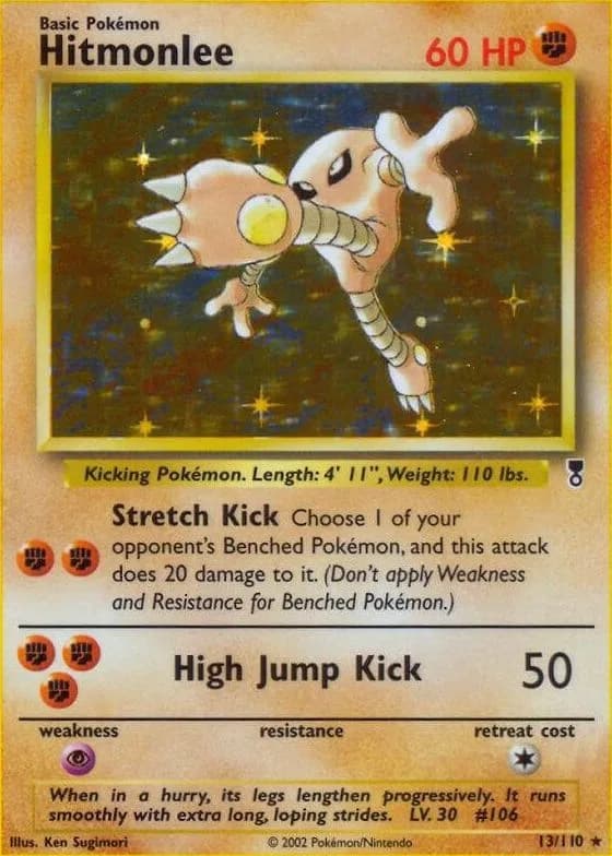 Hitmonlee card front, Legendary Collection 13/110