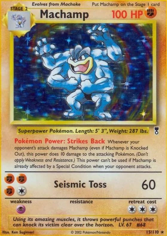 Machamp card front, Legendary Collection 15/110