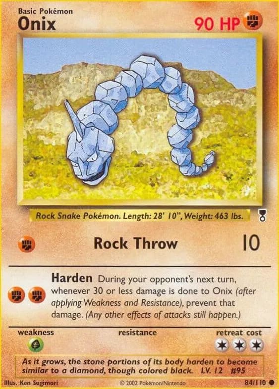 Onix card front, Legendary Collection 84/110