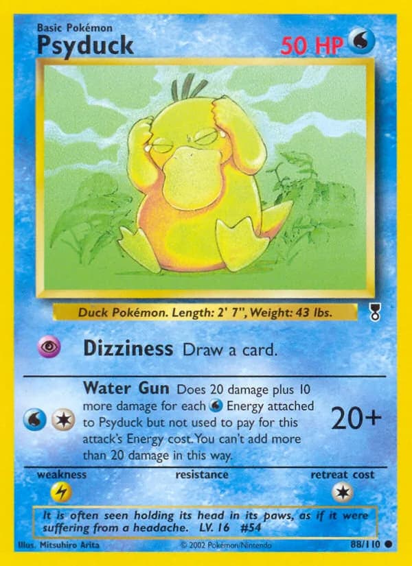 Psyduck card front, Legendary Collection 88/110