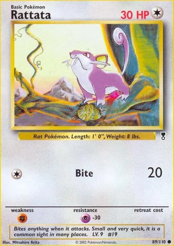 Rattata card front, Legendary Collection 89/110