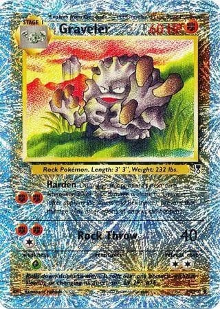 Graveler reverse holo card front, Legendary Collection 44/110