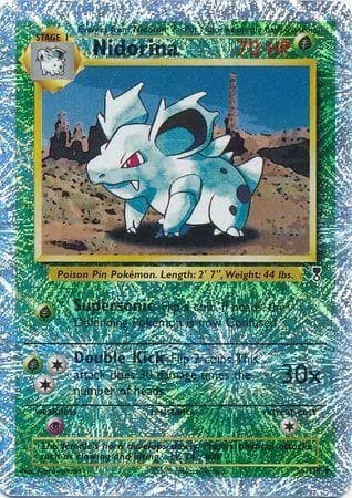 Nidorina reverse holo card front, Legendary Collection 55/110