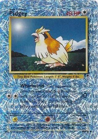 Pidgey reverse holo card front, Legendary Collection 85/110