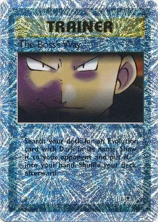 The Boss's Way reverse holo card front, Legendary Collection 105/110
