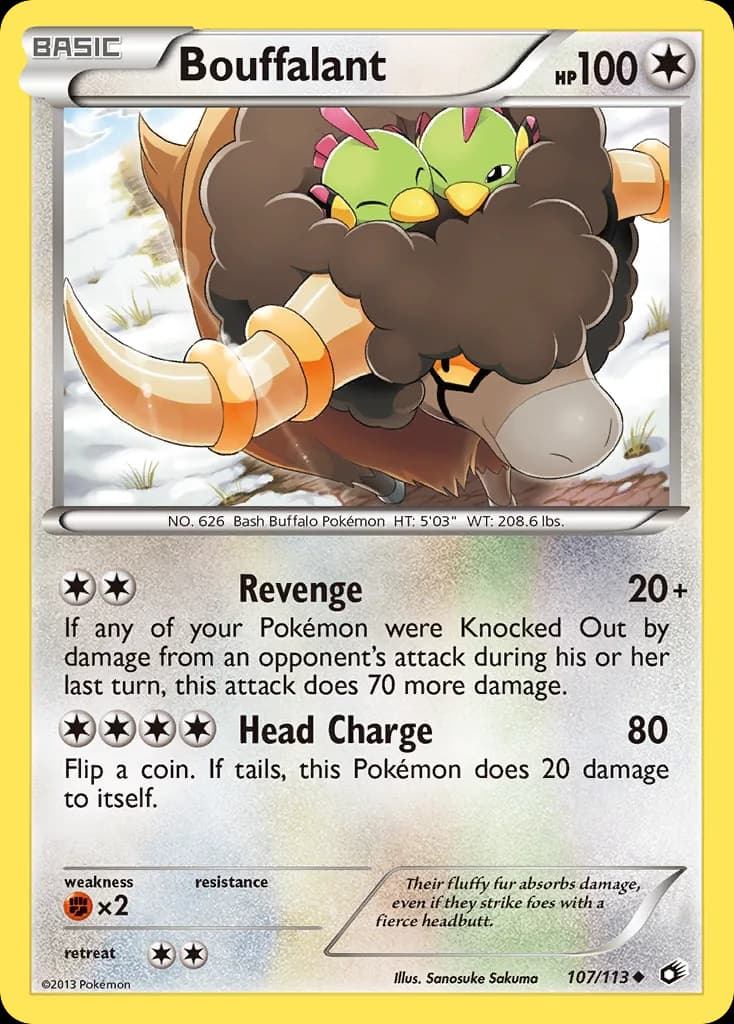 Legendary Treasures Bouffalant card front, 107/113