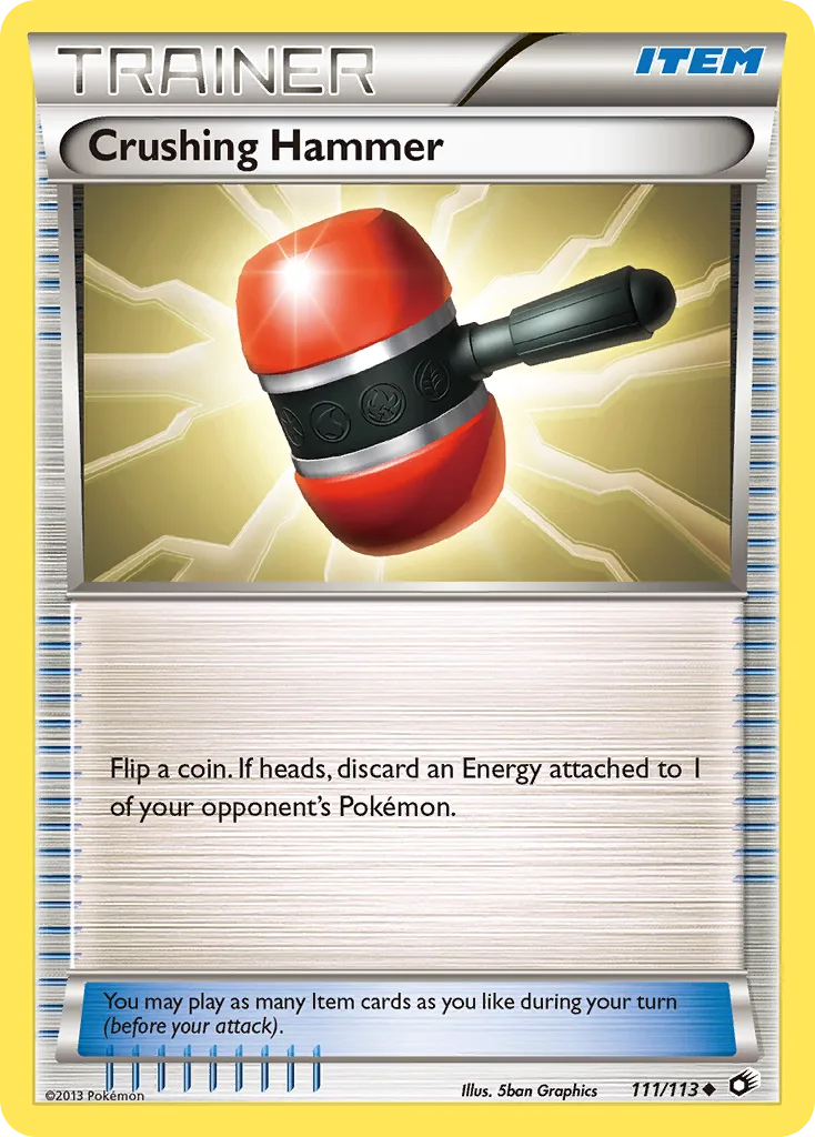 Legendary Treasures Crushing Hammer card front, 111/113