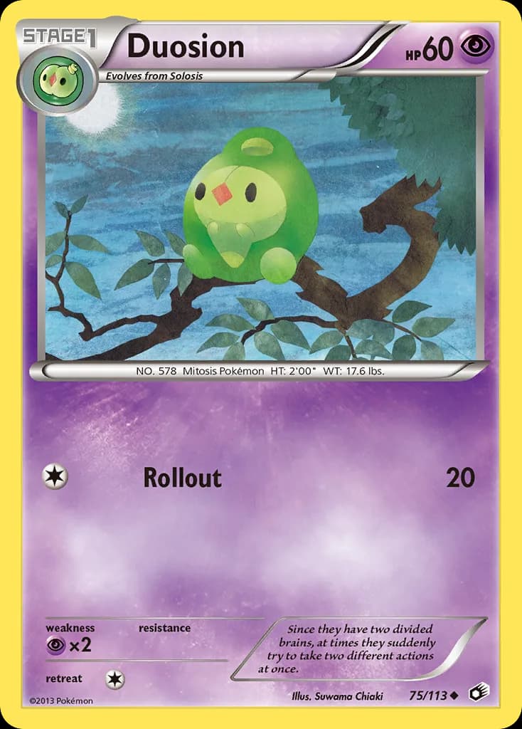 Legendary Treasures Duosion card front, 75/113