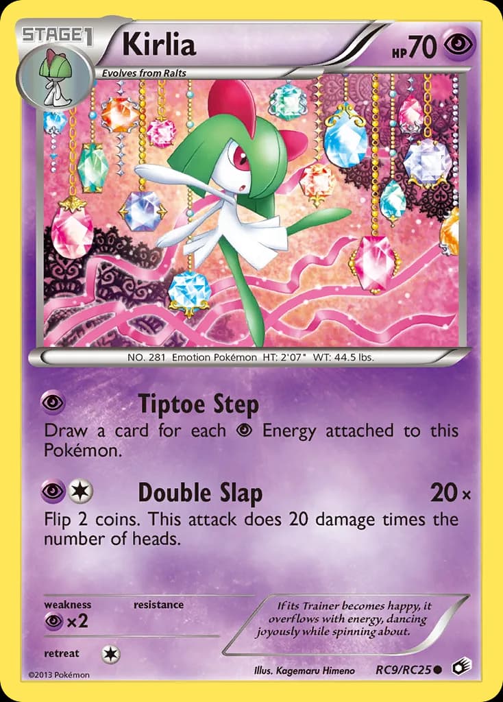 Legendary Treasures Kirlia card front, RC9/113