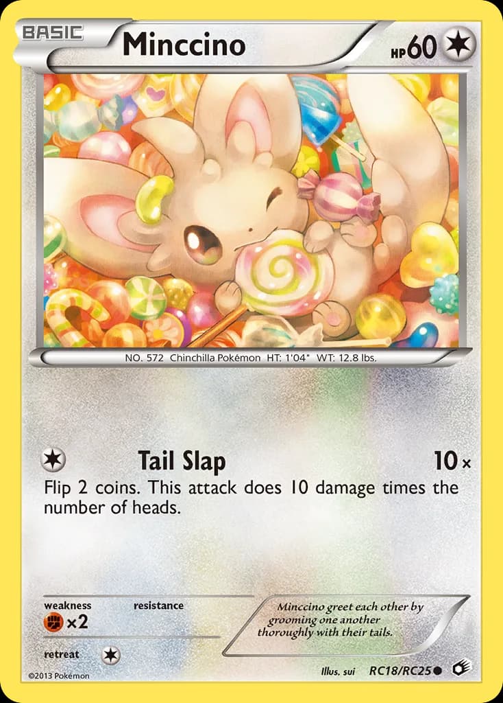 Legendary Treasures Minccino card front, RC18/113