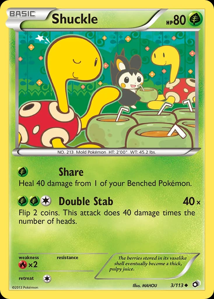 Legendary Treasures Shuckle card front, 3/113