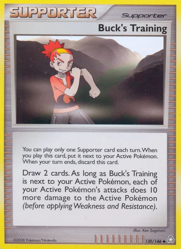 Legends Awakened Buck's Training card front, 130/146