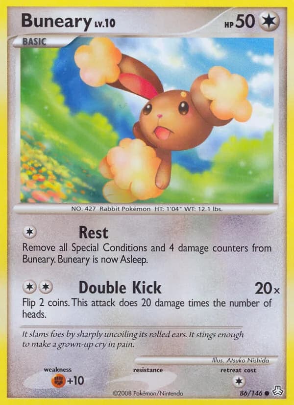 Legends Awakened Buneary card front, 86/146