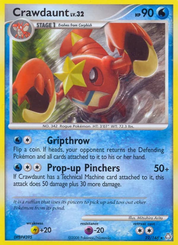 Legends Awakened Crawdaunt card front, 22/146