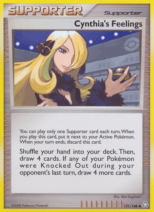 Legends Awakened Cynthia's Feelings card front, 131/146