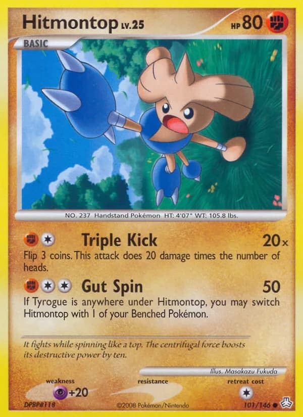 Legends Awakened Hitmontop card front, 101/146
