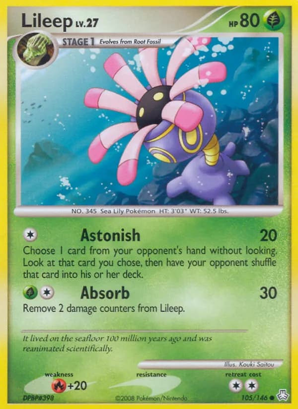 Legends Awakened Lileep card front, 105/146