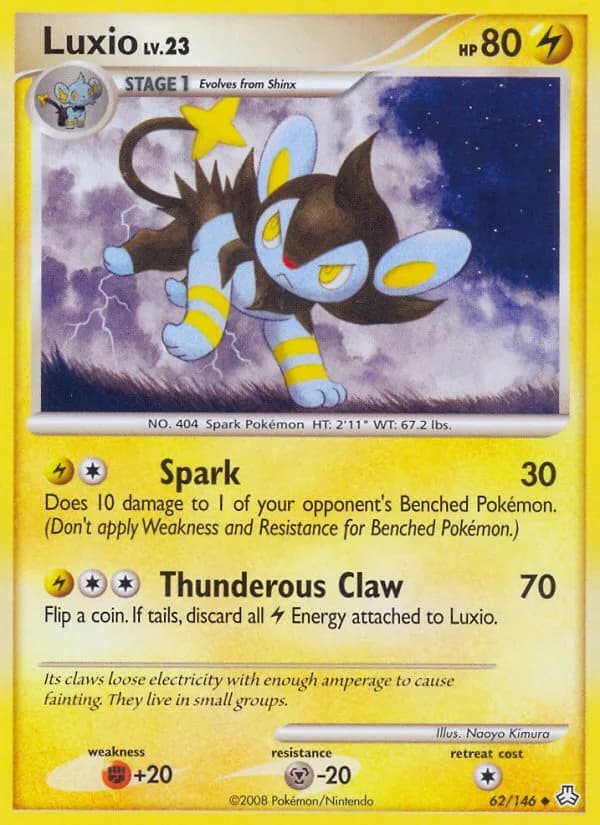 Legends Awakened Luxio card front, 62/146