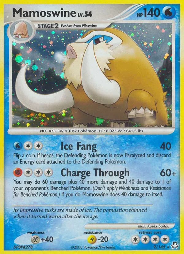 Legends Awakened Mamoswine card front, 9/146