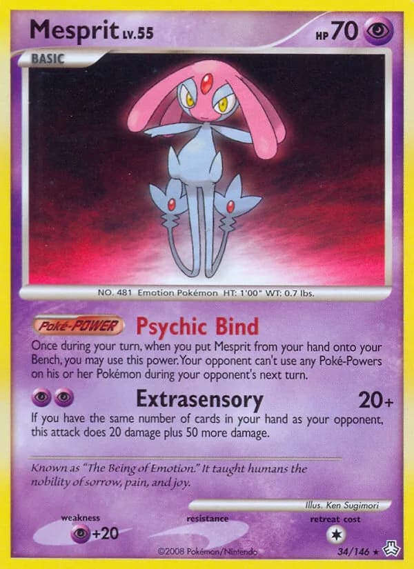 Legends Awakened Mesprit card front, 34/146