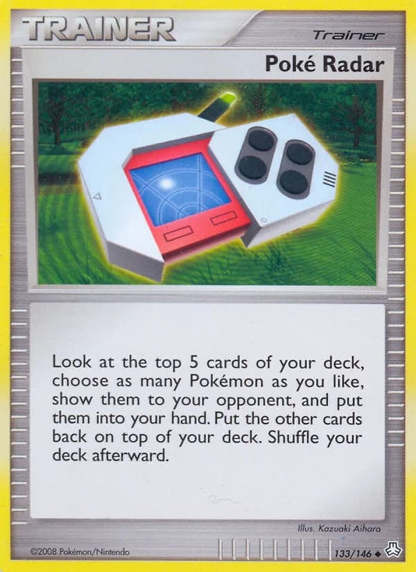 Legends Awakened Poké Radar card front, 133/146