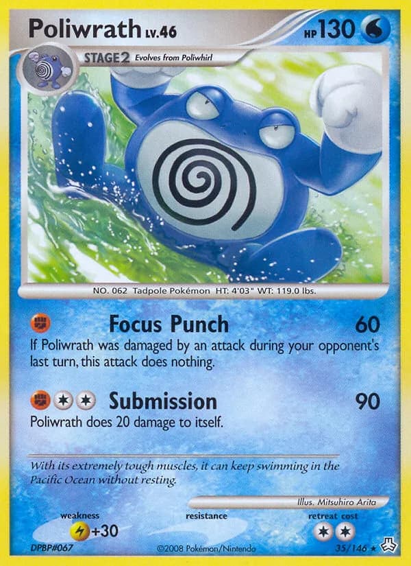 Legends Awakened Poliwrath card front, 35/146