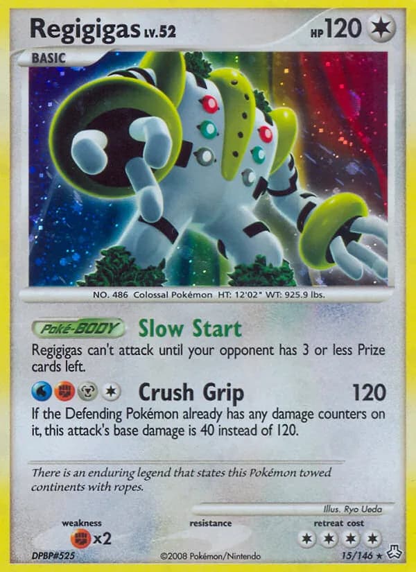 Legends Awakened Regigigas card front, 15/146