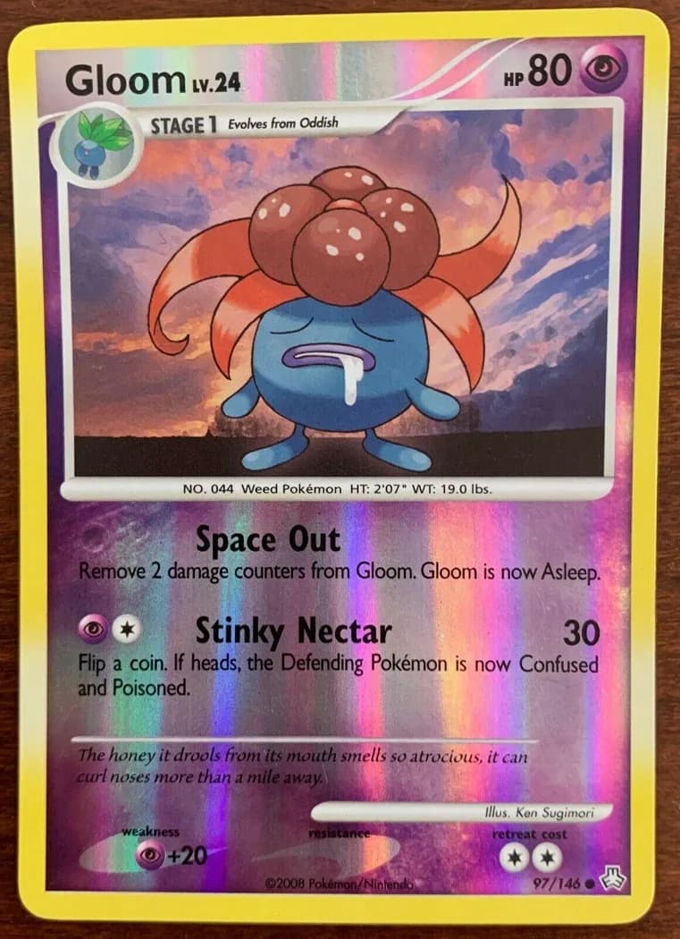 Gloom reverse holo card front, Legends Awakened 97/146