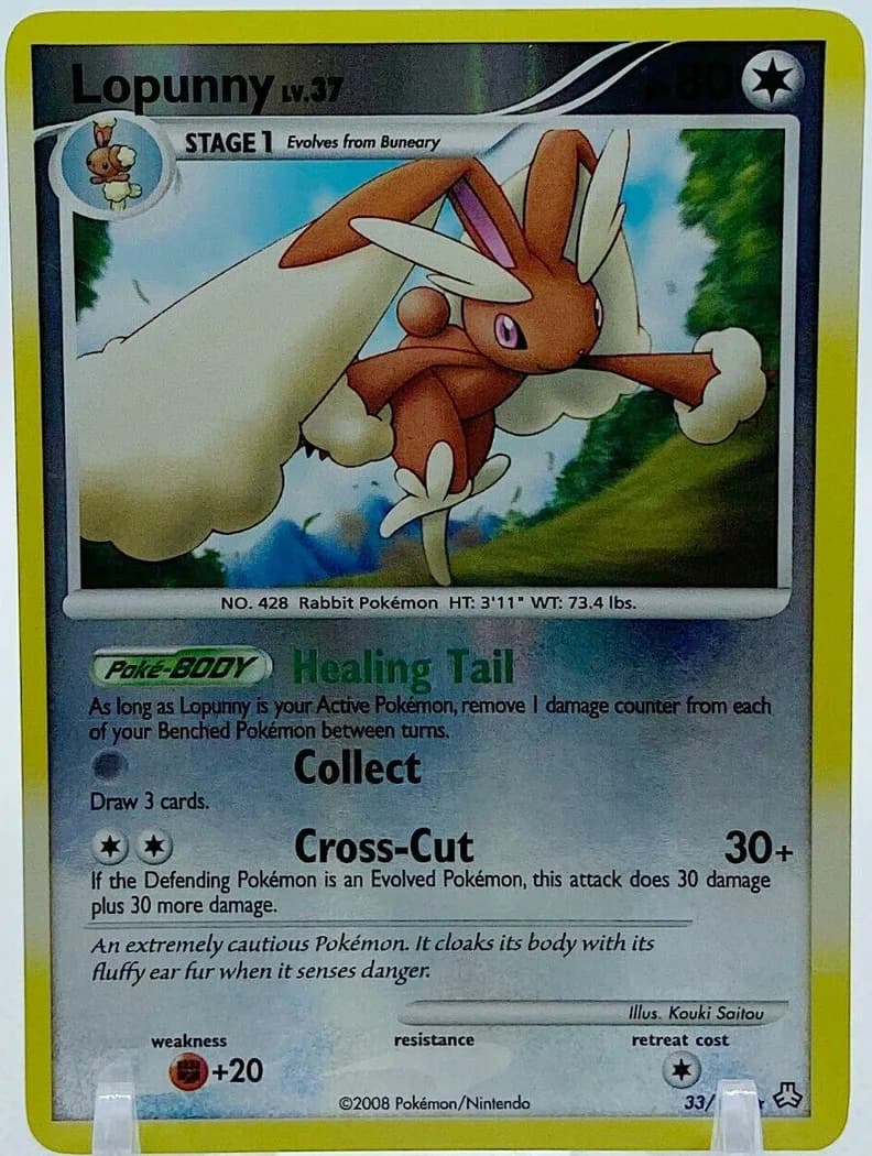 Lopunny reverse holo card front, Legends Awakened 33/146