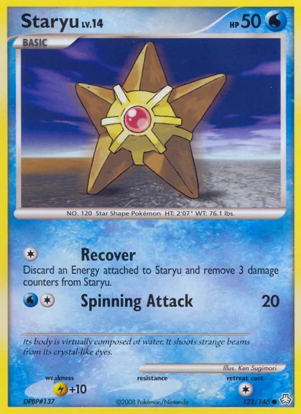 Legends Awakened Staryu card front, 122/146