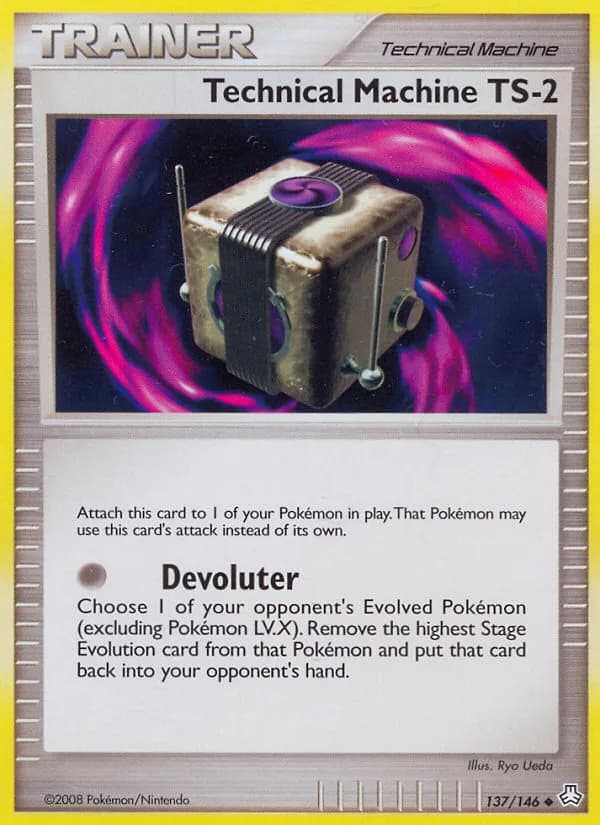 Technical Machine TS-2, Legends Awakened 137/146, English non-holo base-card reference; reverse-holo finish is not shown