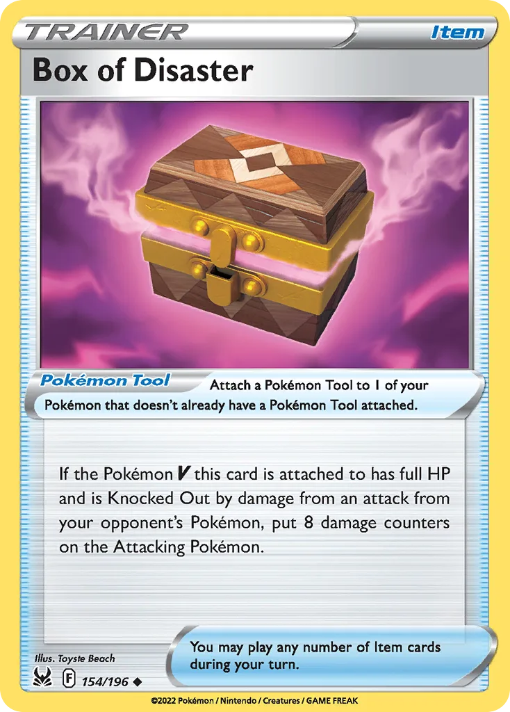 Lost Origin Box of Disaster card front, 154/196