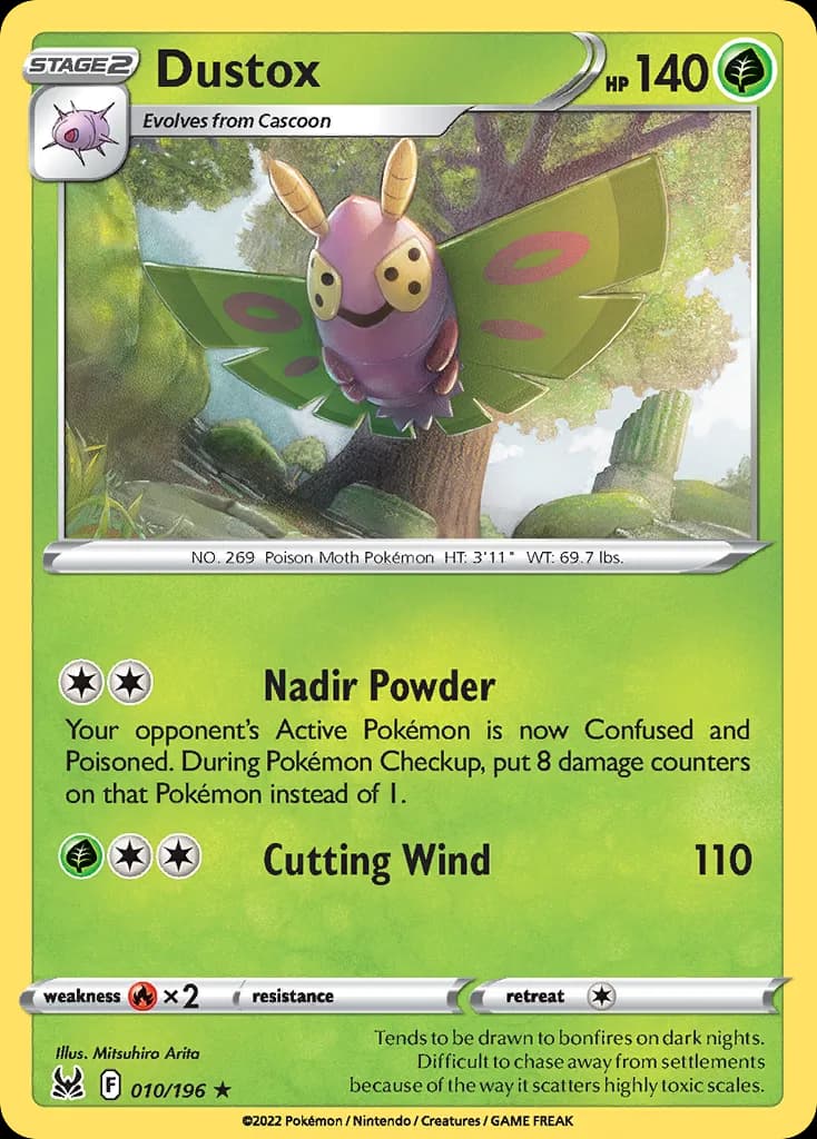 Lost Origin Dustox card front, 10/196