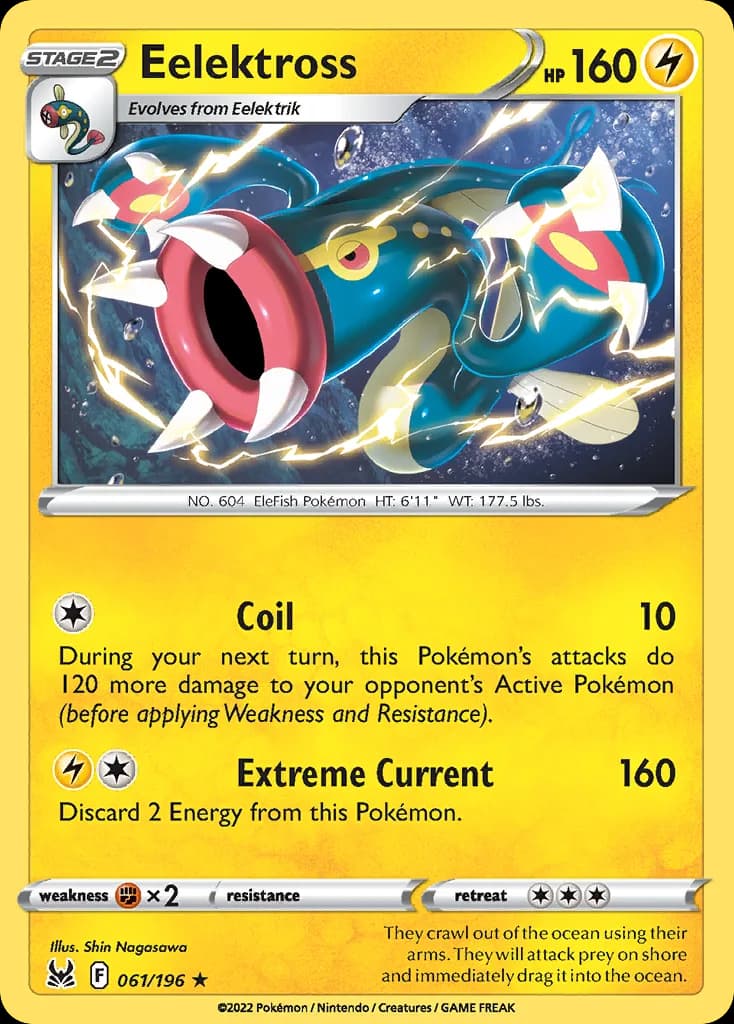 Lost Origin Eelektross card front, 61/196