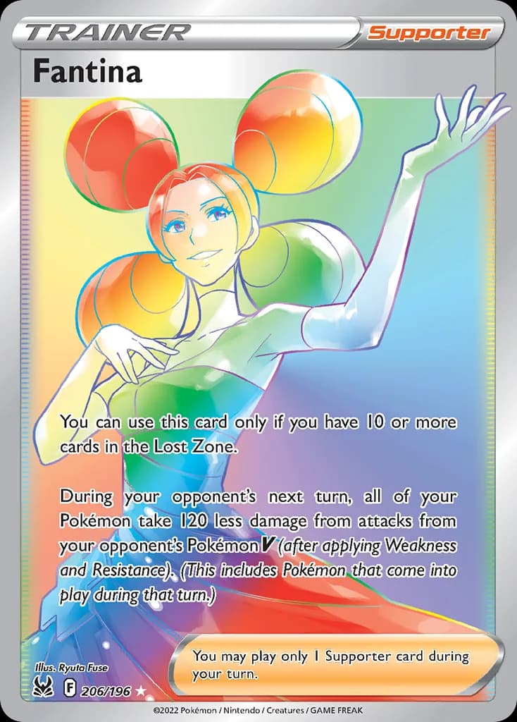 Lost Origin Fantina card front, 206/196