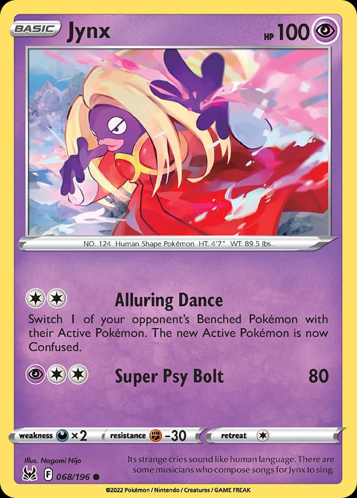 Lost Origin Jynx card front, 68/196