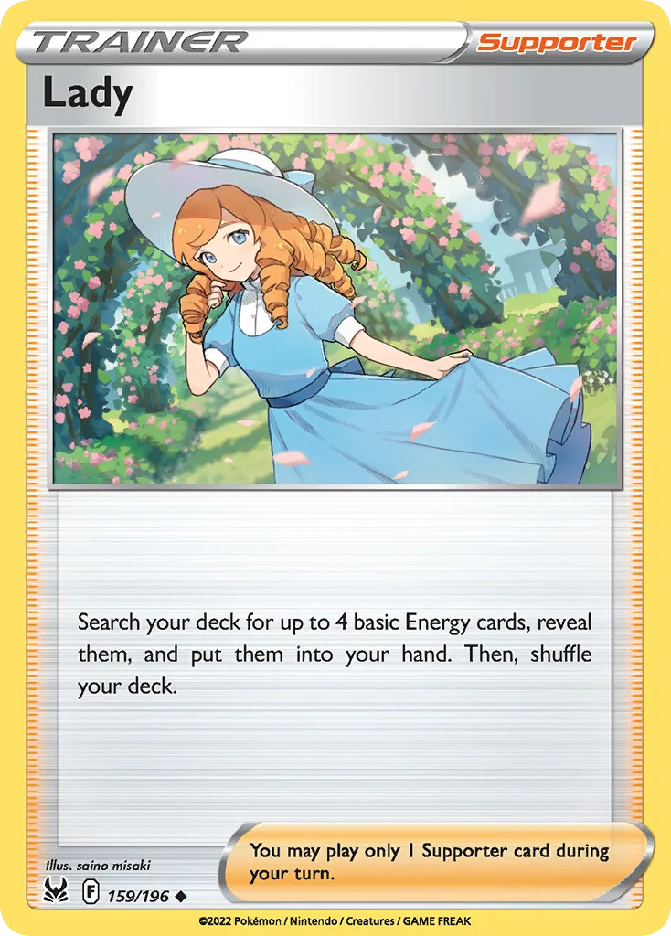 Lost Origin Lady card front, 159/196