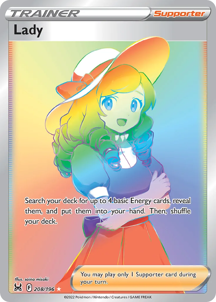Lost Origin Lady card front, 208/196