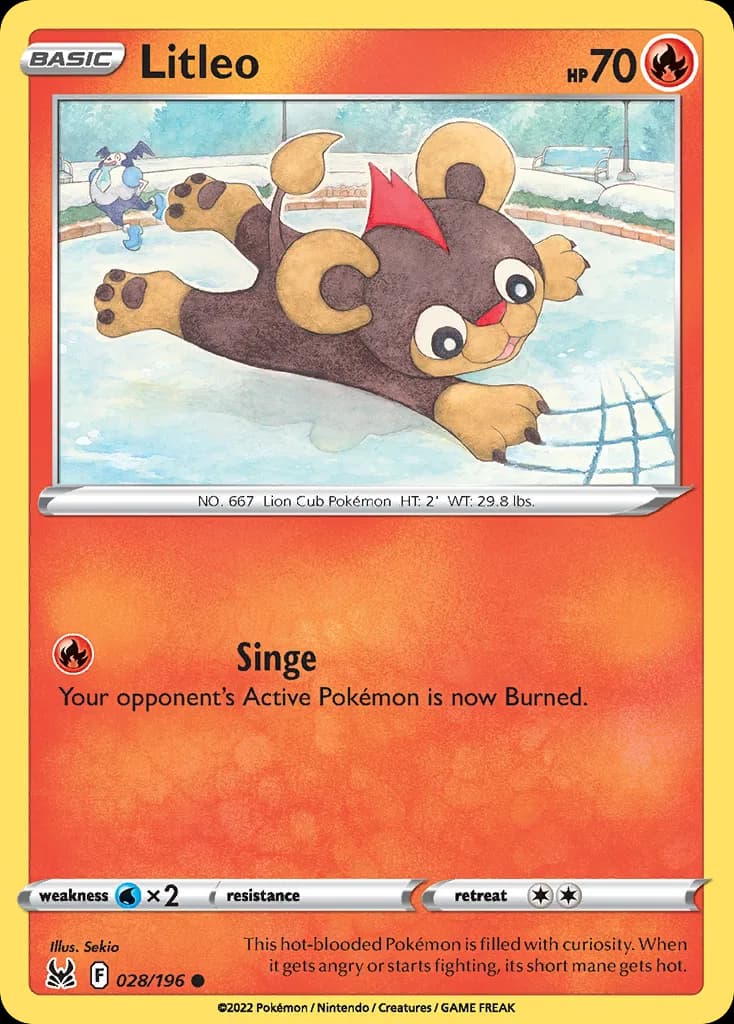 Lost Origin Litleo card front, 28/196