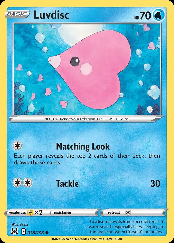 Lost Origin Luvdisc card front, 38/196