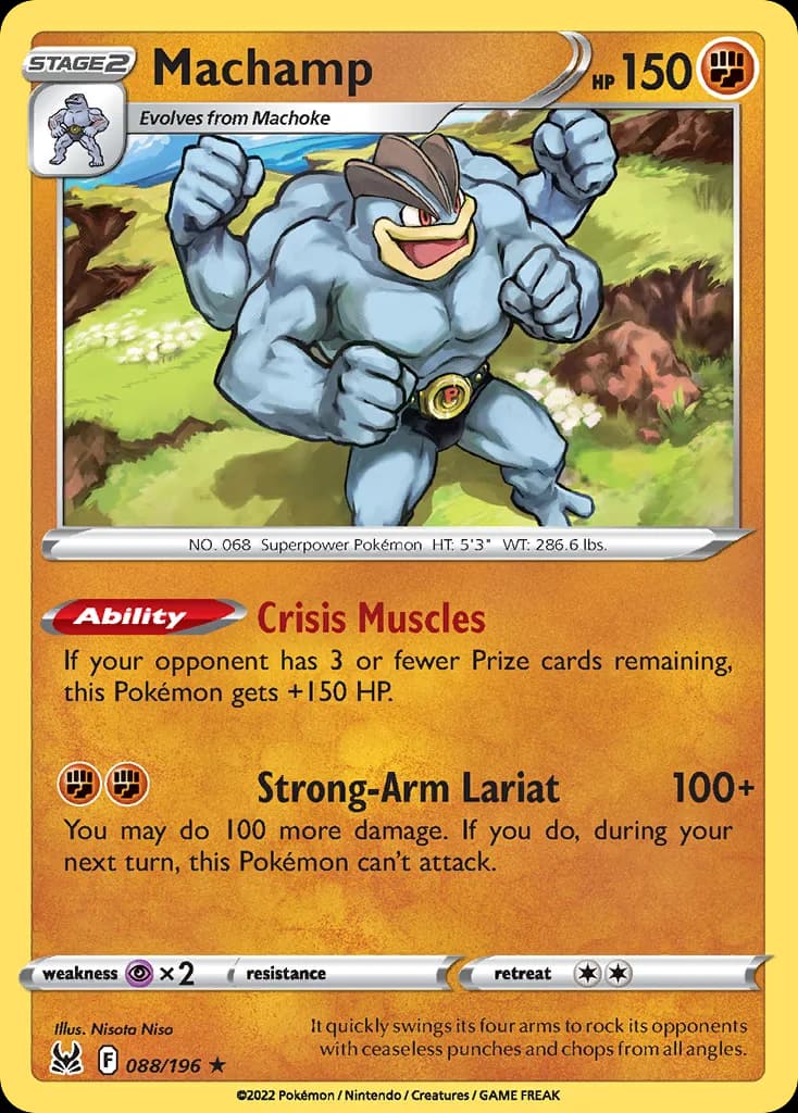Lost Origin Machamp card front, 88/196