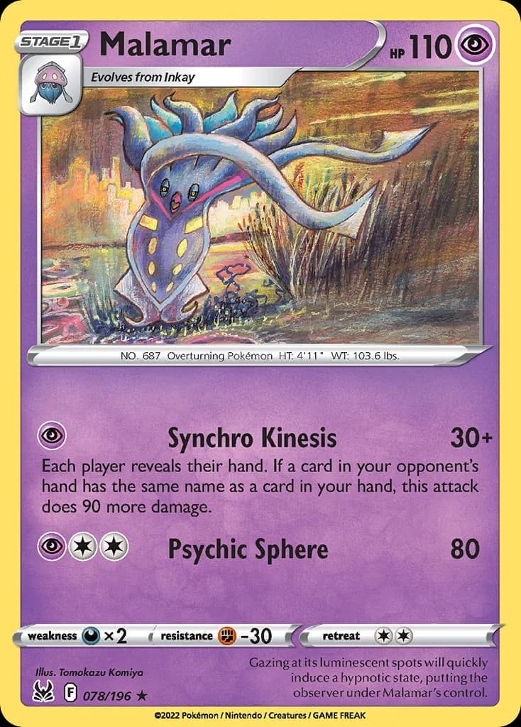Lost Origin Malamar card front, 78/196